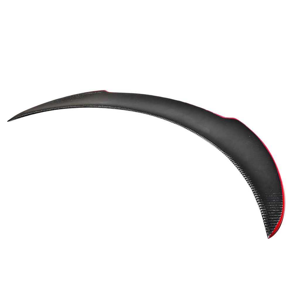 2013-2018 Benz CLA C117 FD Style Red Line Trunk Spoiler Carbon Fiber