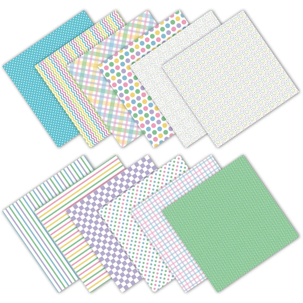 12pcs Easter Scrapbook Paper Set | Decorative Crafting Paper for DIY Arts, Journaling, and Card Making