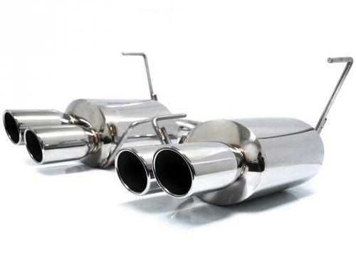 Agency Power Polished Quad Tip Catback Exhaust System STI WRX Sedan 2011-2015