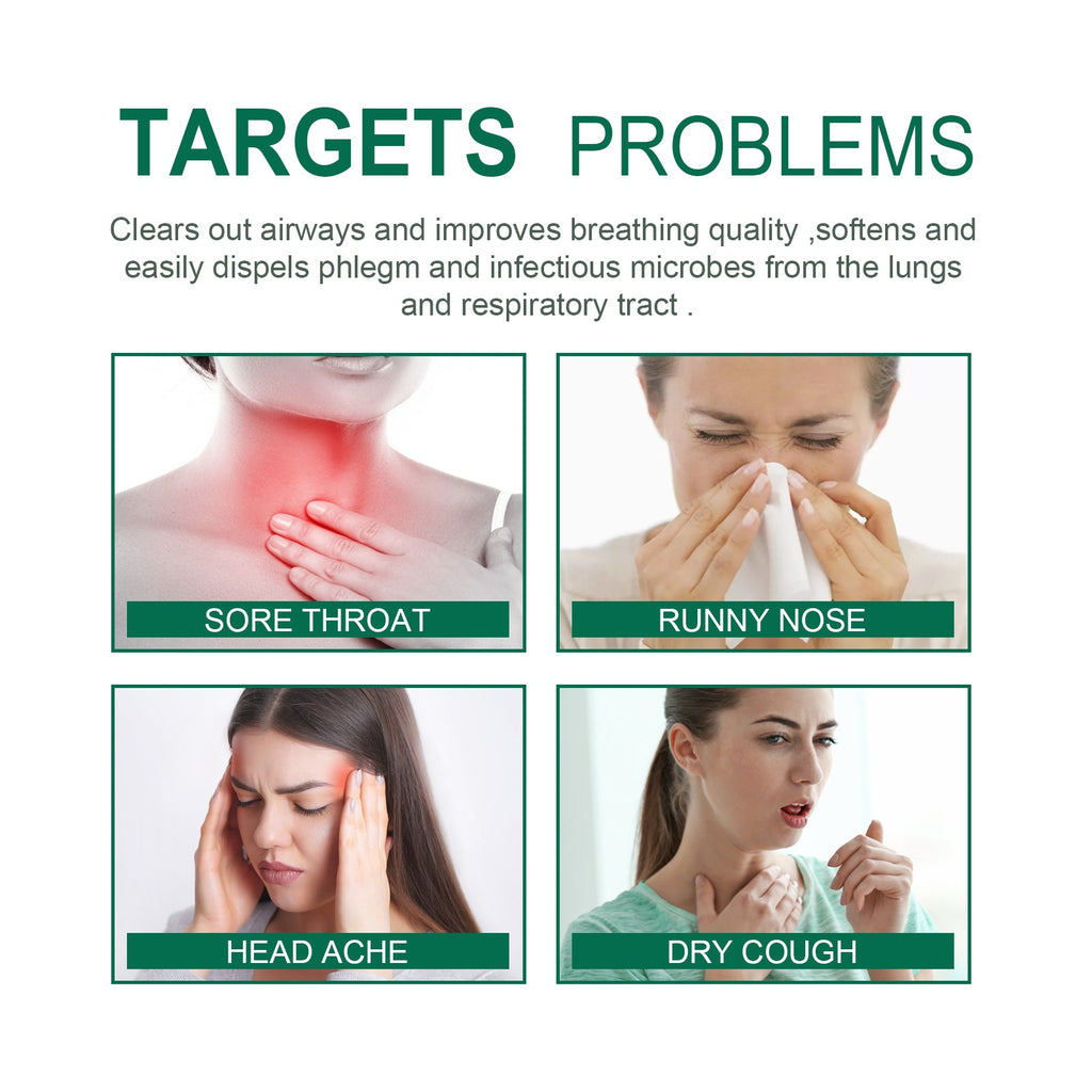 Organic Herbal Lung Cleanse Repair Patch, Relieve Nasal Discomfort Nasal Cleansing Repair Body Care
