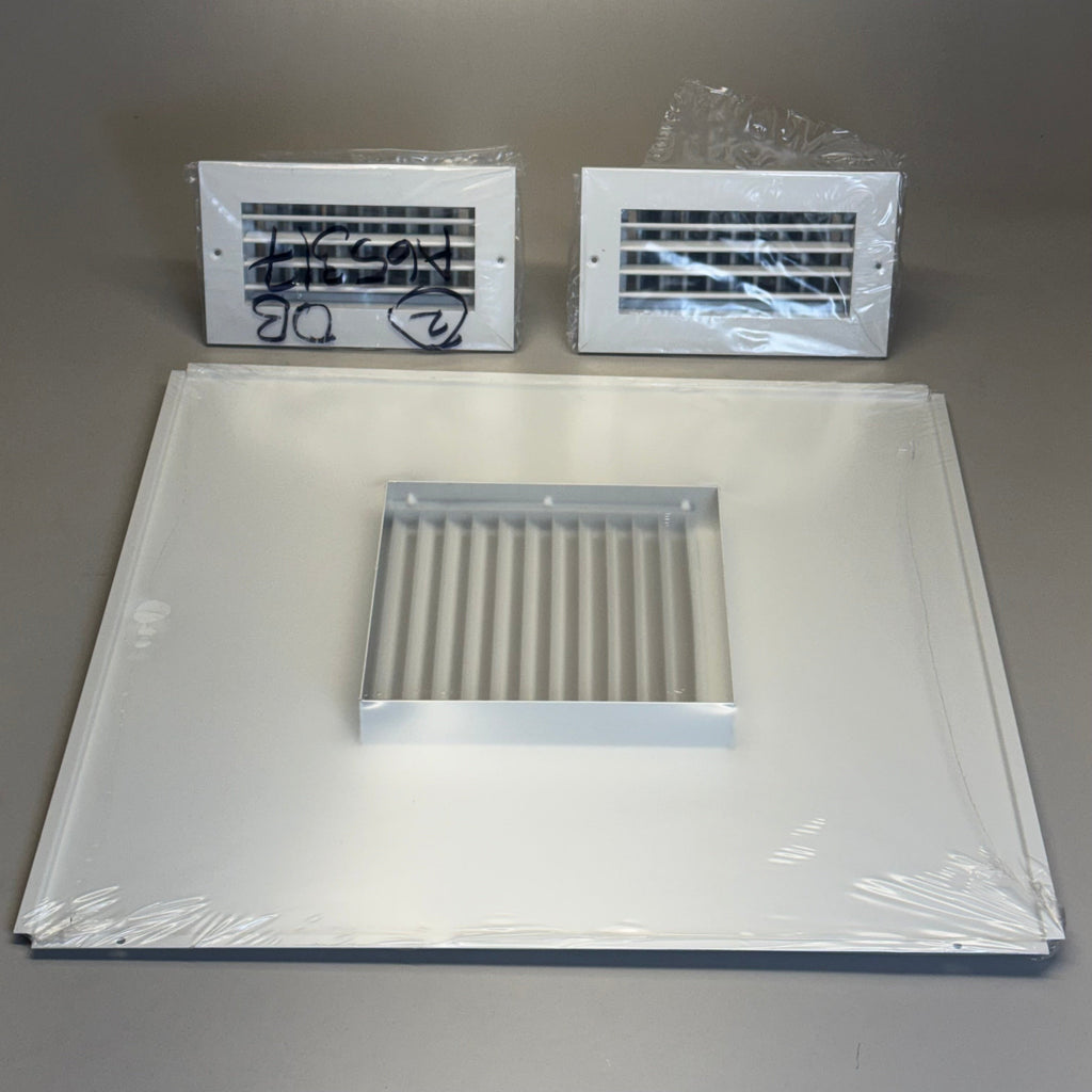 ANEMOSTAT 3 Pcs Diffuser Ceiling Vent Sz 24” x 24” White A65317