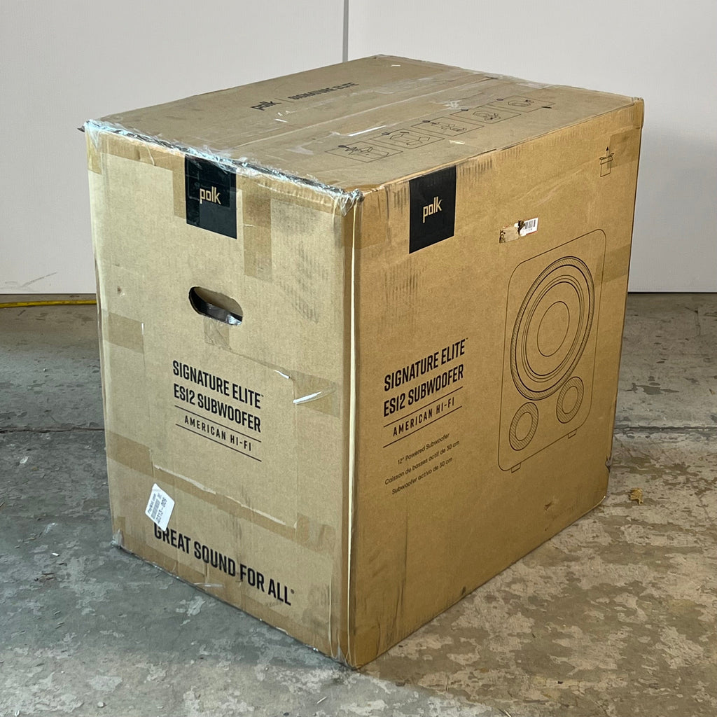POLK 12" Signature Elite Subwoofer Sz 18" L X 14" W X 19" H, Black ES12