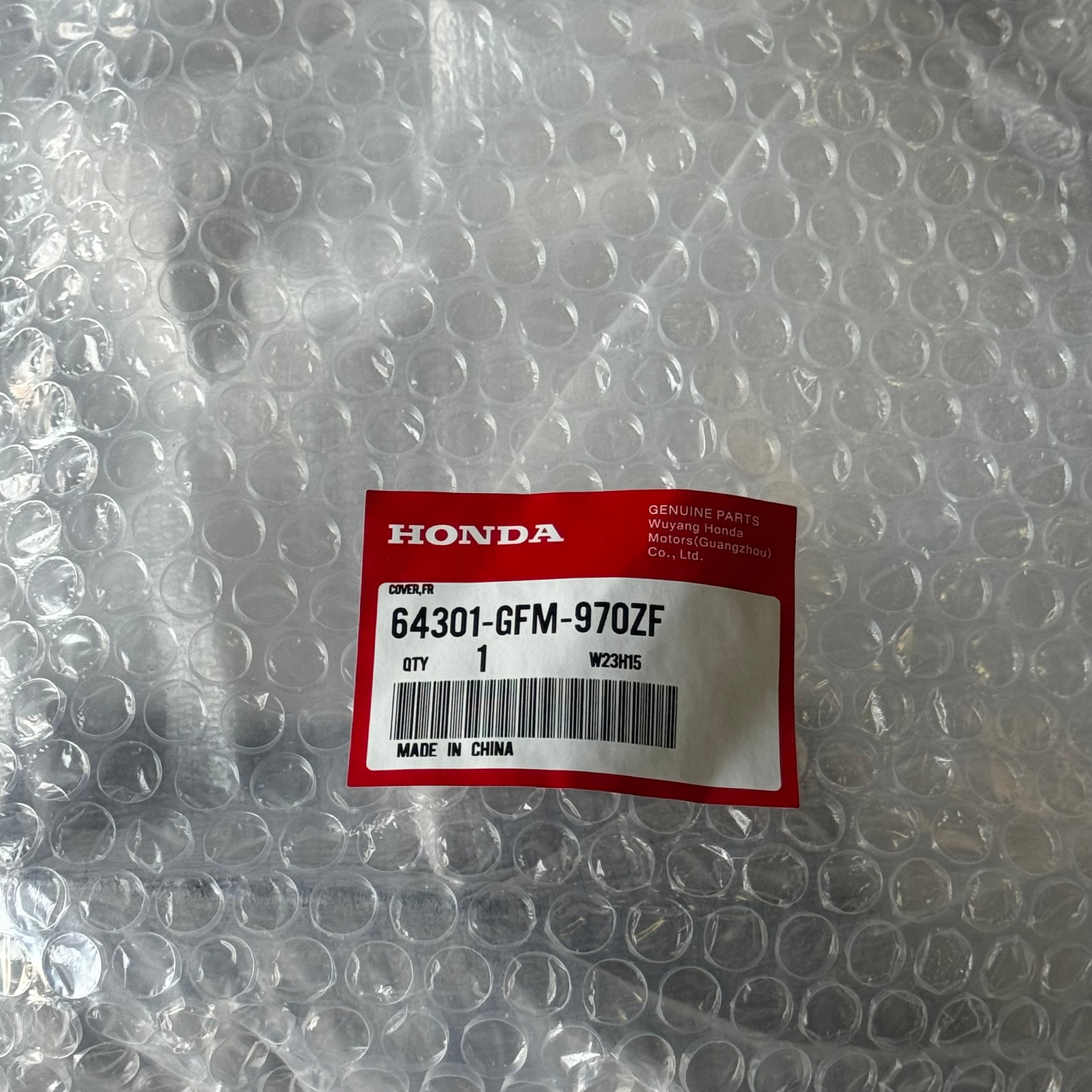 Honda 64301-GFM-970ZF Genuine OEM Front Cover Panel (New)