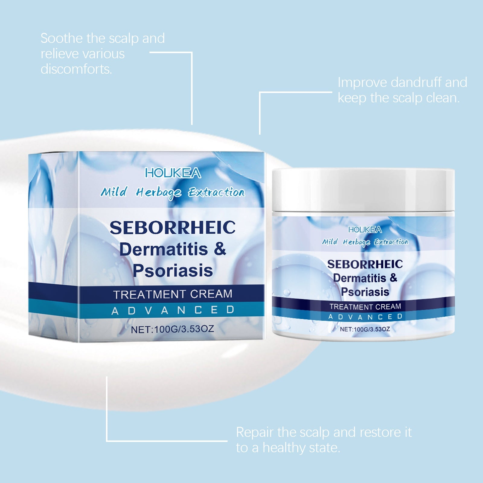 Scalp Care Cream Gently Repair Scalp Improve Dry Scalp Environment Reduce Dandruff Repair Cream
