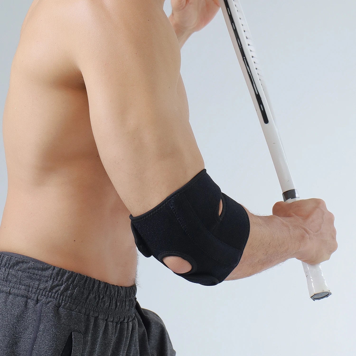Outdoor sports fitness tennis training running adjustable fixed elbow strap protective gear