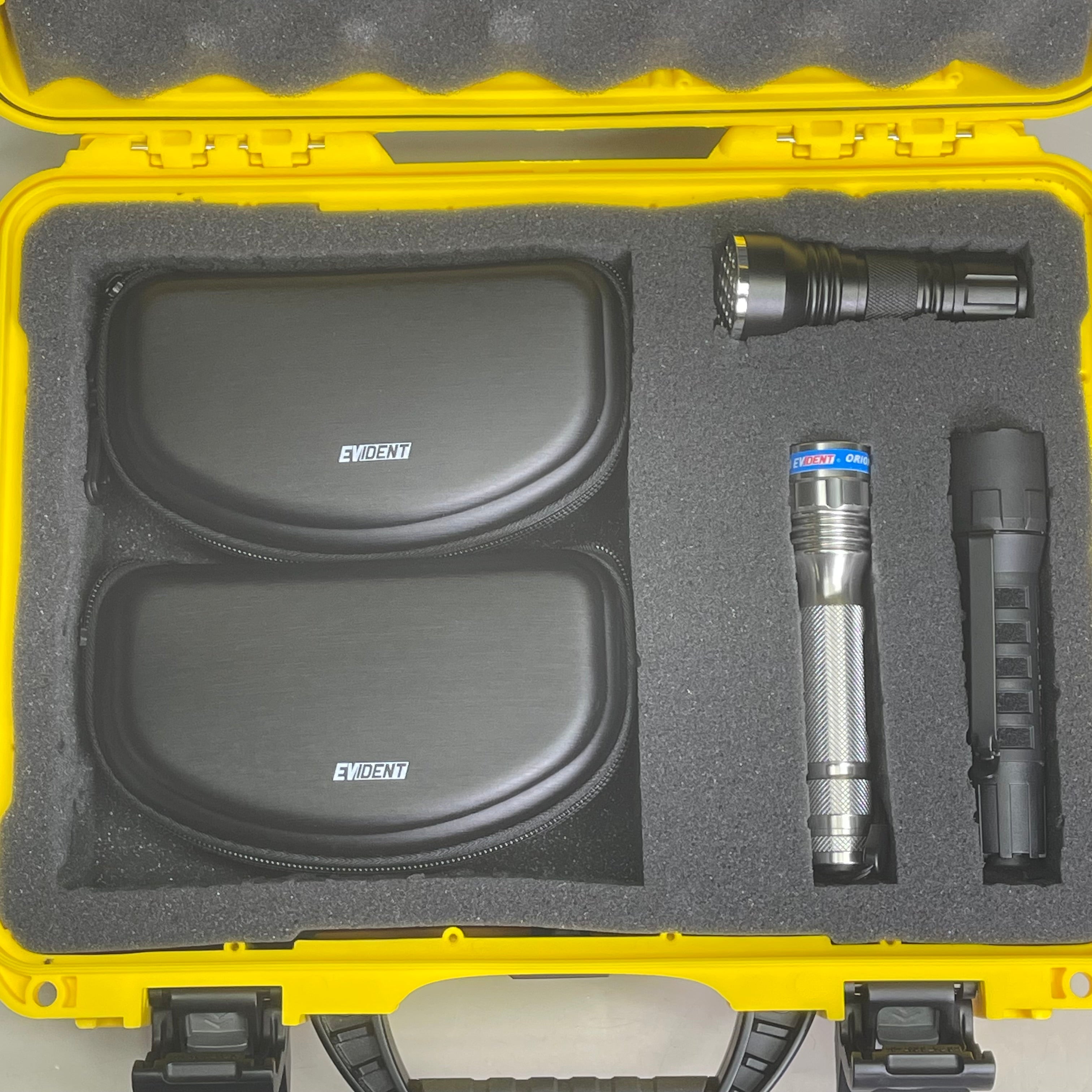 ORION-LITE 3-Piece Deluxe Investigator Light Kit w/ Yellow Case DLX-OL3-B