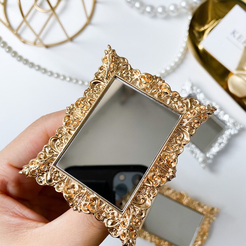 Ins Pattern Mirror Grip Tok Plating Mobile Phone Holder Extension Bracket Suitable for IPhone Samsung Mobile Phone Accessories