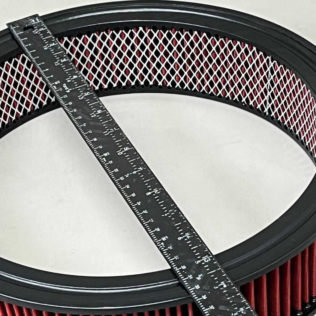 SPEEDMASTER Element Extreme Top Air Cleaner Kit 14"x2" Red/Chrome PCE104.1047