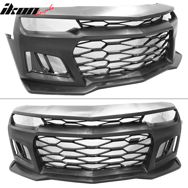2010-2013 5TH to 6TH Gen Camaro ZL1 Front Bumper + Headlights + DRL