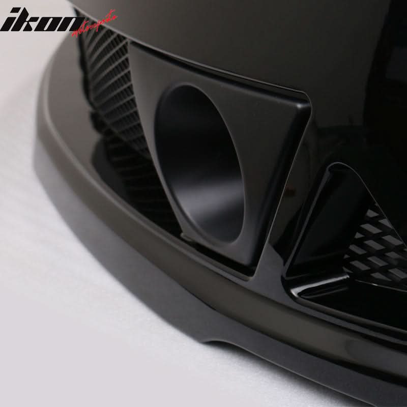 2006-2011 Honda Civic Mug Style Paint Crystal Black Pearl Front Bumper