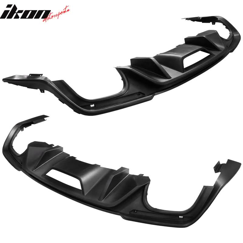 2018-2024 Ford Mustang S550 2DR GT Style Matte Black Rear Diffuser PP