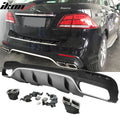 2016-2018 Benz GLE-Class AMG Style Unpainted Rear Bumper Diffuser PP