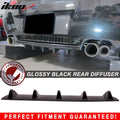 2003-2008 BMW Z4 E85 5 Fins Gloss Black Rear Bumper Diffuser ABS