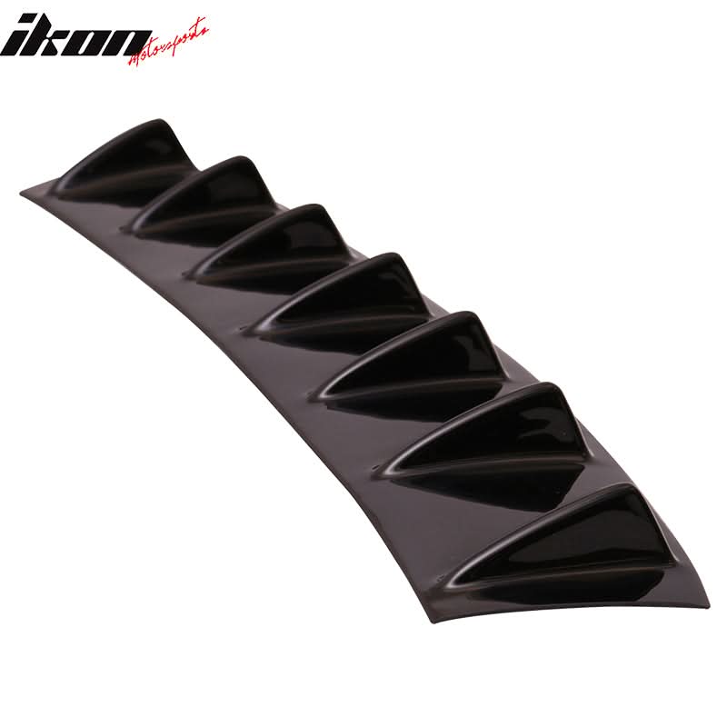 2011-2016 BMW F10 5 Series 7 Fins Gloss Black Rear Bumper Diffuser ABS
