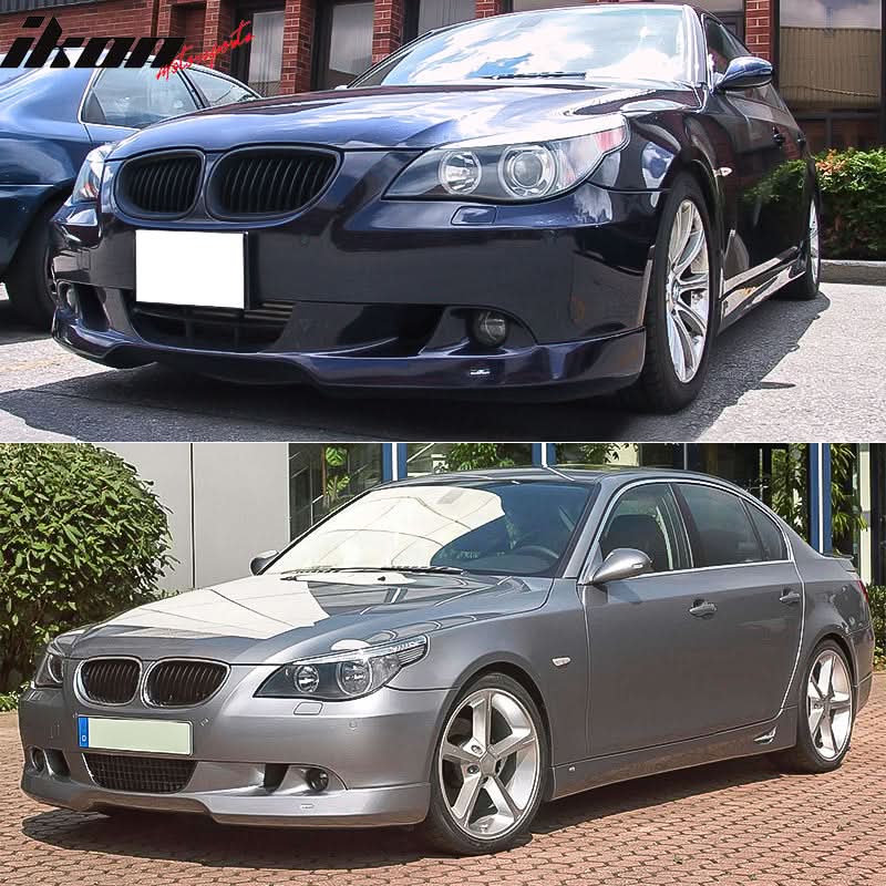 2004-2007 BMW E60 E60 5-Series AC Style Black Front Bumper Lip PU