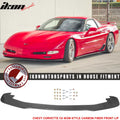 1997-2004 Chevy Corvette C5 IKON Style Front Bumper Lip Carbon Fiber