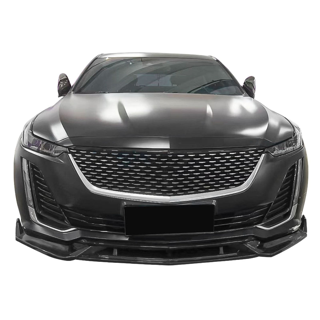 2020-2024 Cadillac CT5 Painted Front Bumper Lip Chin Spoiler 3PC PP