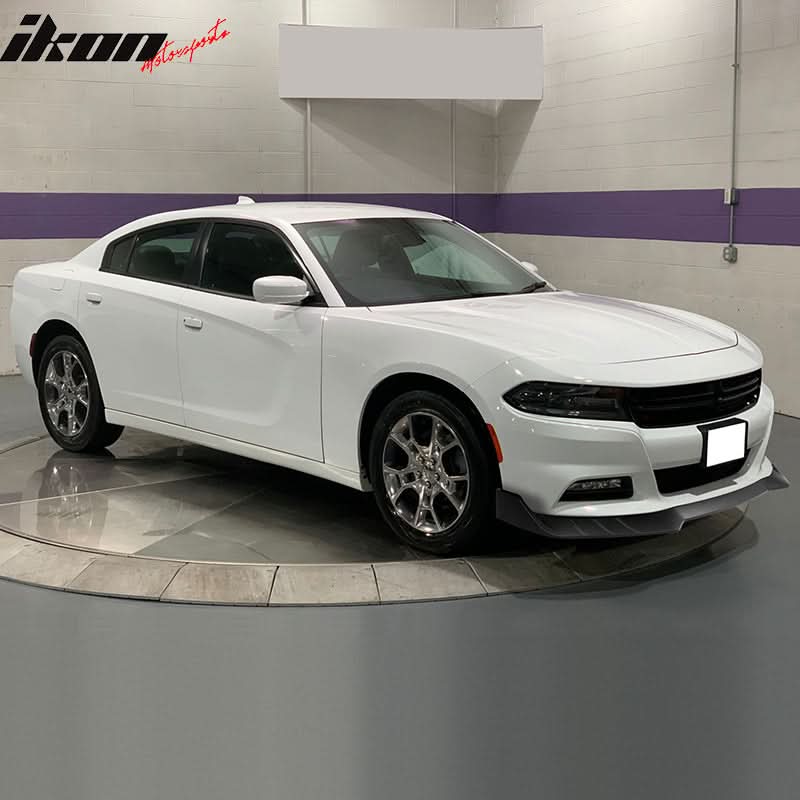 2015-2023 Dodge Charger IKON V3 Style Front Bumper Lip ABS