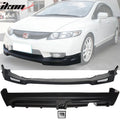 2009-2011 Honda Civic Mugen Front Rear Lip PU PP 3RD LED Brake Lamp