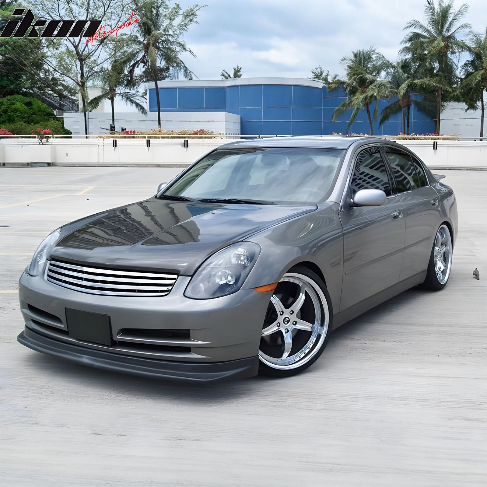 2003-2004 Infiniti G35 Sedan 4Dr NIS Front Bumper Lip Spoiler PU