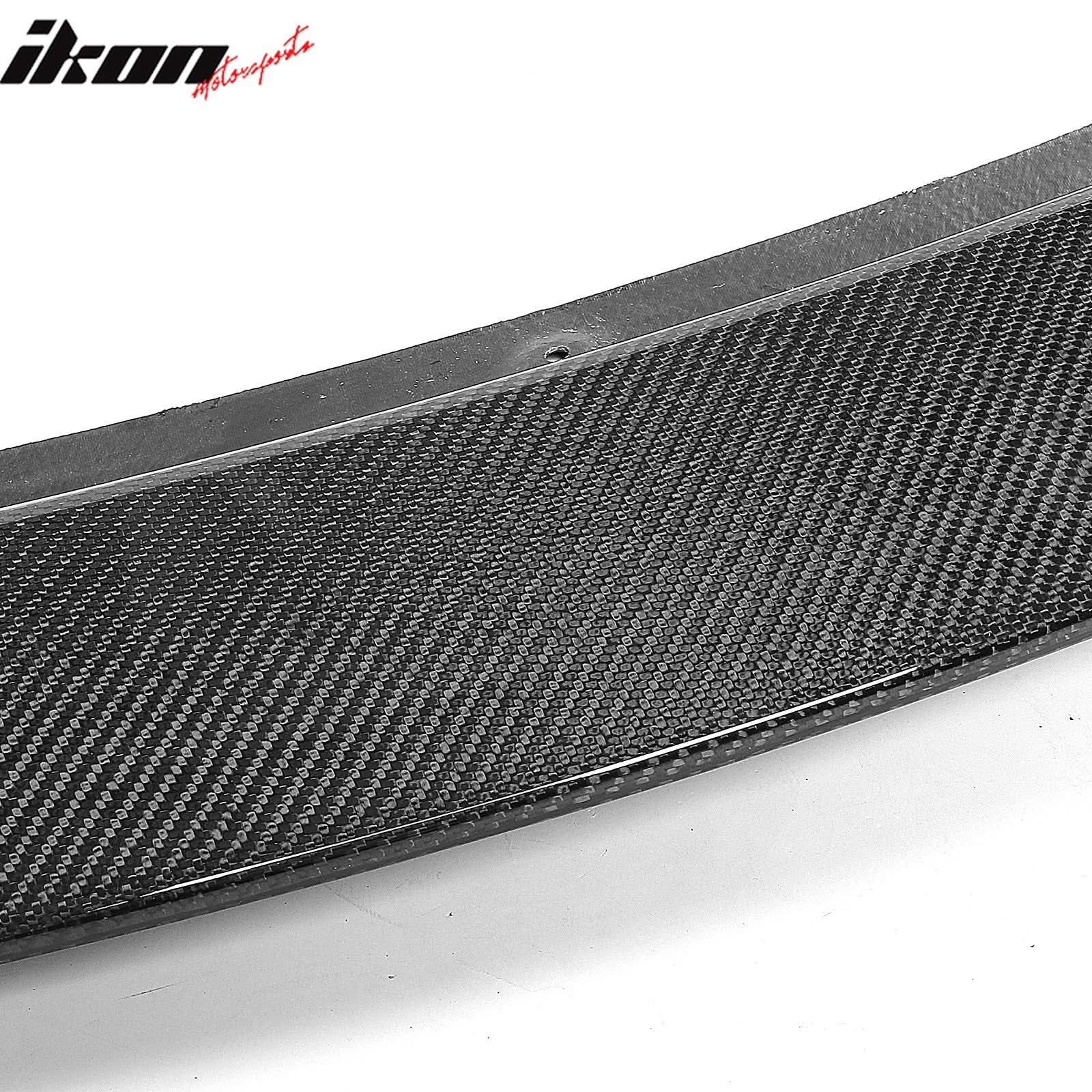 2020-2024 Tesla Y Track Pack Gloss Black Front Bumper Lip Carbon Print