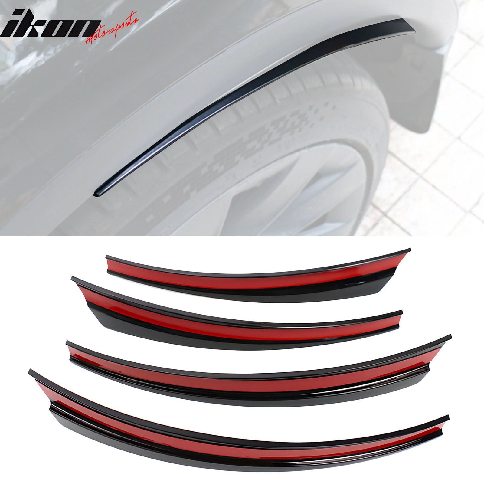2020-2023 Tesla Model Y Gloss Black Fender Mud Guards Splash Flaps ABS