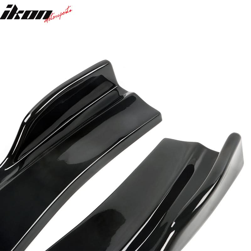 2020-2023 Dodge Charger IKON Matte Black Rear Bumper Side Apron PP