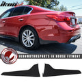 2014-2023 Infiniti Q50 Rear Apron Bumper Lip Mud Flaps Trim ABS
