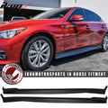 2014-2023 Infiniti Q50 Unpainted Side Skirts Rocker Panel ABS