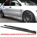2001-2007 Mitsubishi Lancer EVO 7 8 9 OE Style Side Skirts Pannel PU