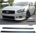 Fits 09-15 Nissan Maxima CF Texture Side Skirts Bottom Line Lip
