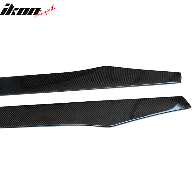 2017-2023 BMW G30 Flat Bottom Line Lip Carbon CF Side Skirt Extension