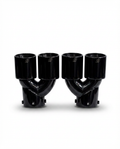 BMW 2/3/4 Series G42 G20/G21 G23 Black Stainless Steel Dual Muffler Tip (2019+)