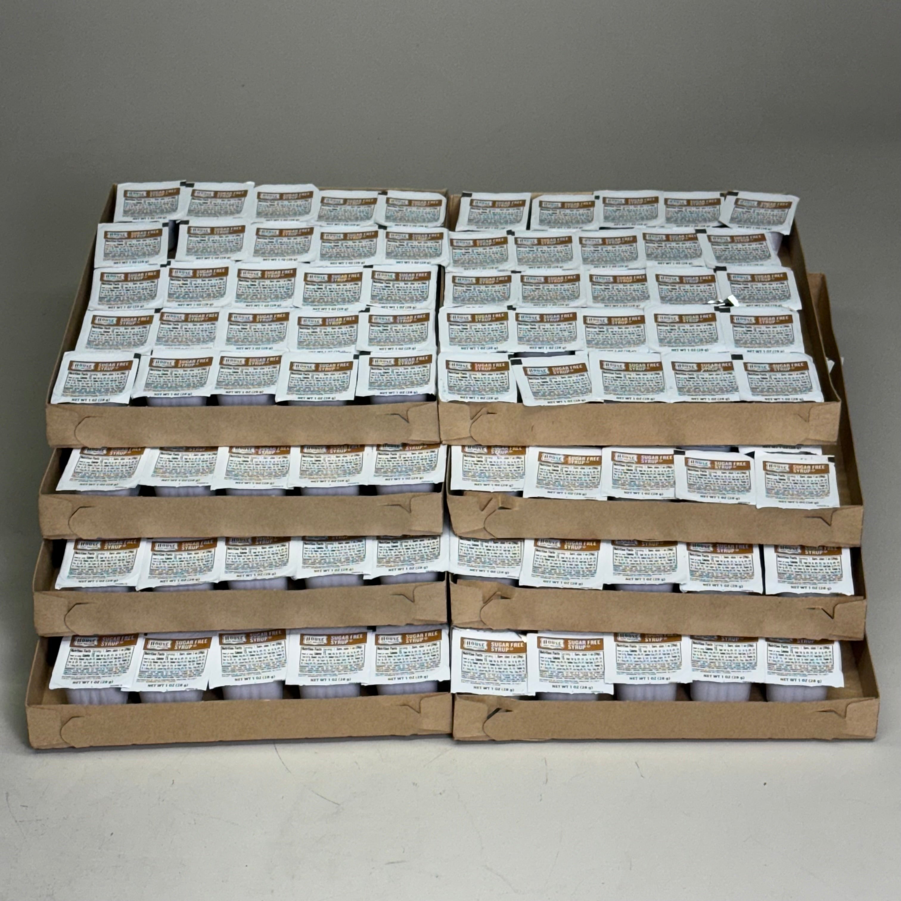 ZA@ HOUSE (200 PACK) Sugar Free Syrup Cups 1oz (New)