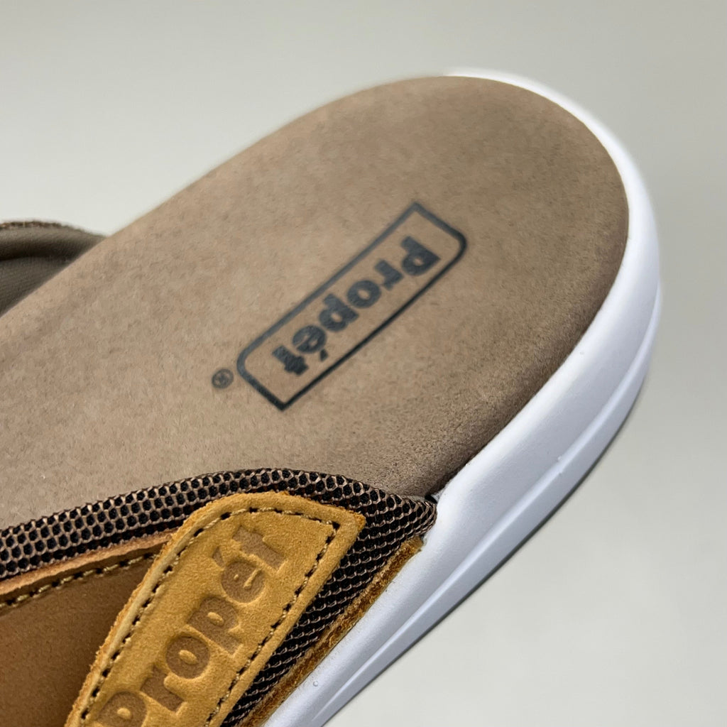 PROPET Easton Cushion Flip Flop Sandal Leather Men's Sz 9.5 XX(5E) Tan MSV011P