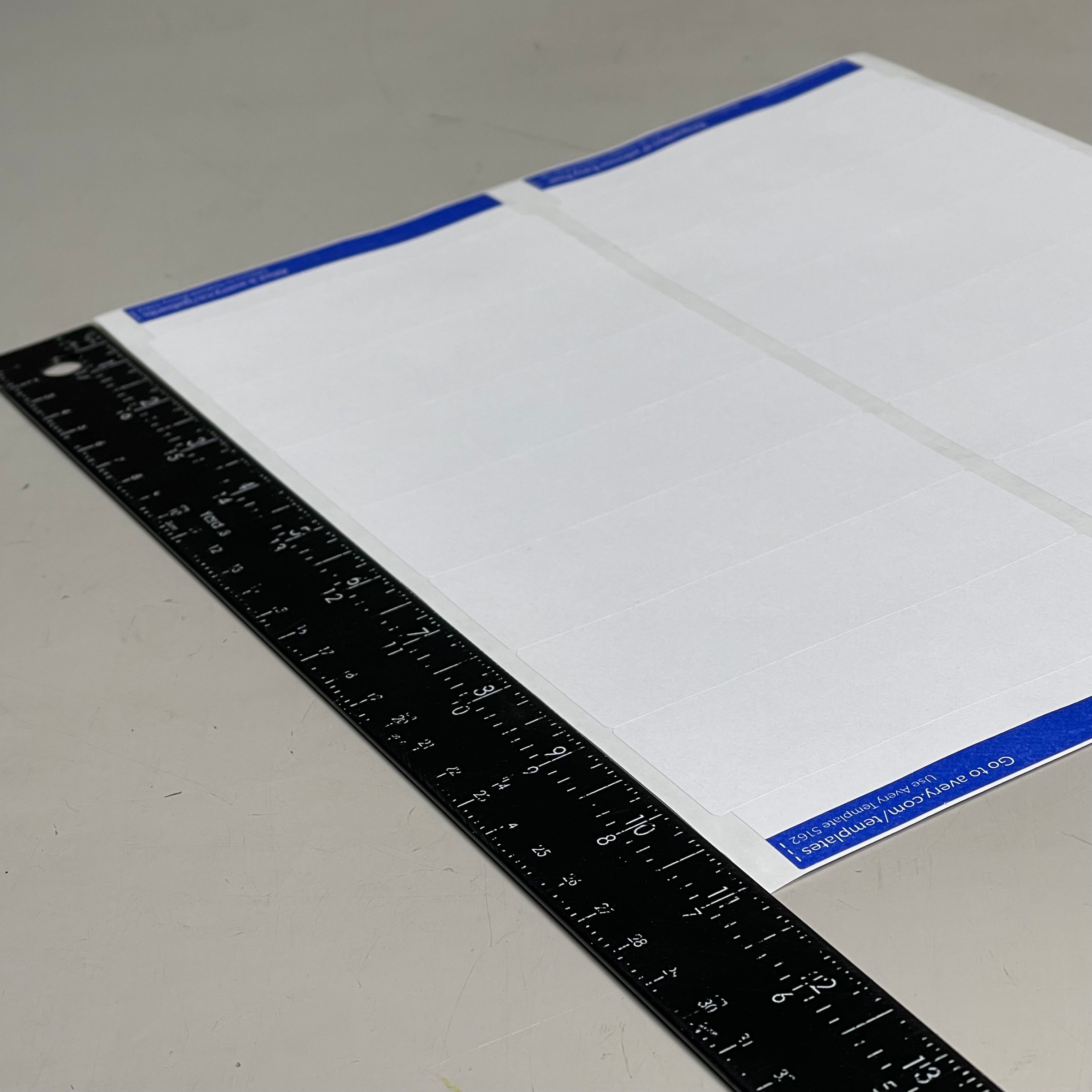 AVERY Easy Peel Sure Feed Address Labels 14 Sheet 1-1/3"x 4" Adhesive White 5162