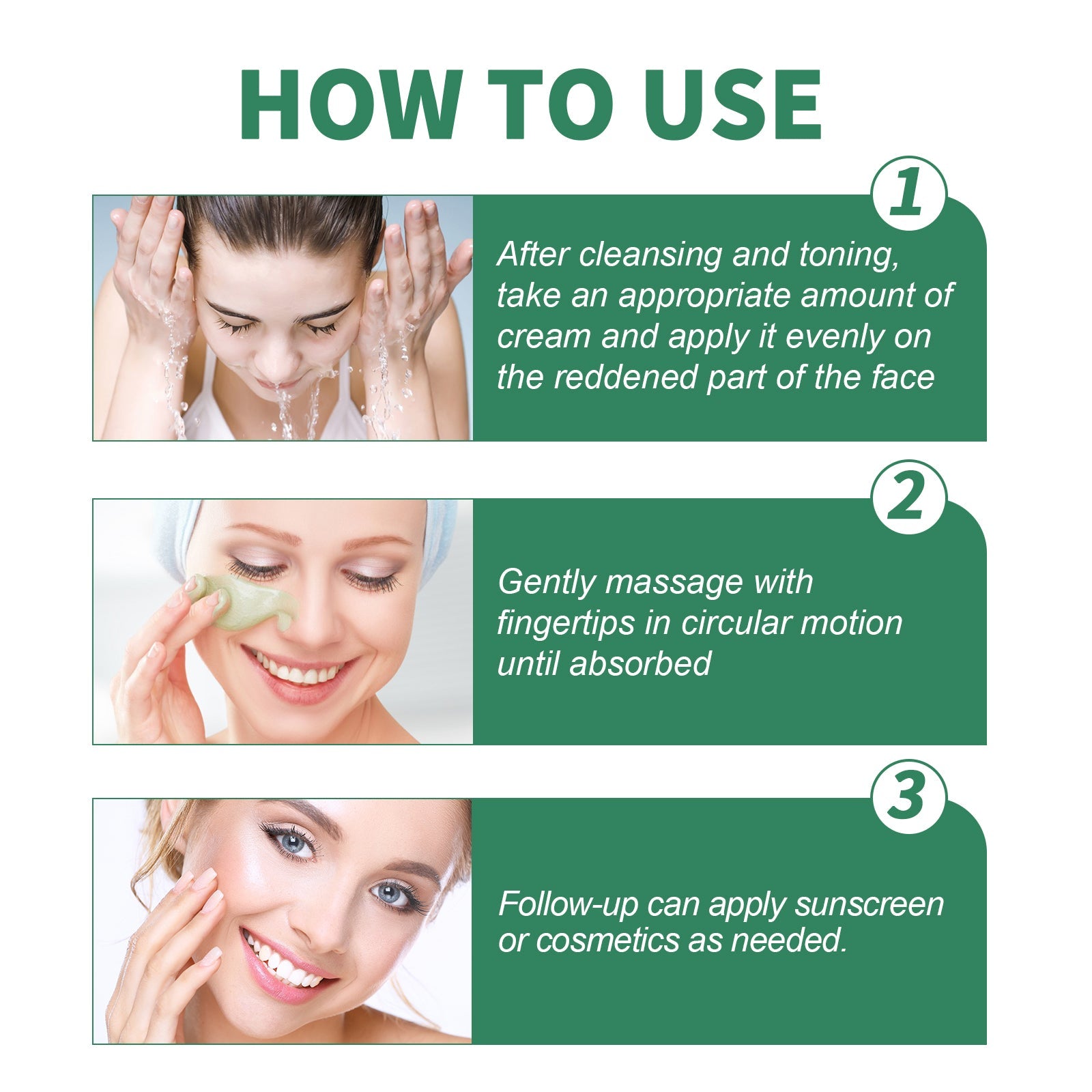 Color Correction Treatment Cream, Lighten Spots After Sun Repair Moisturizing Skin Beauty Cream