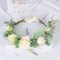 Vine wreath fake flower headdress Bohemian tourism vacation simulation flower crown