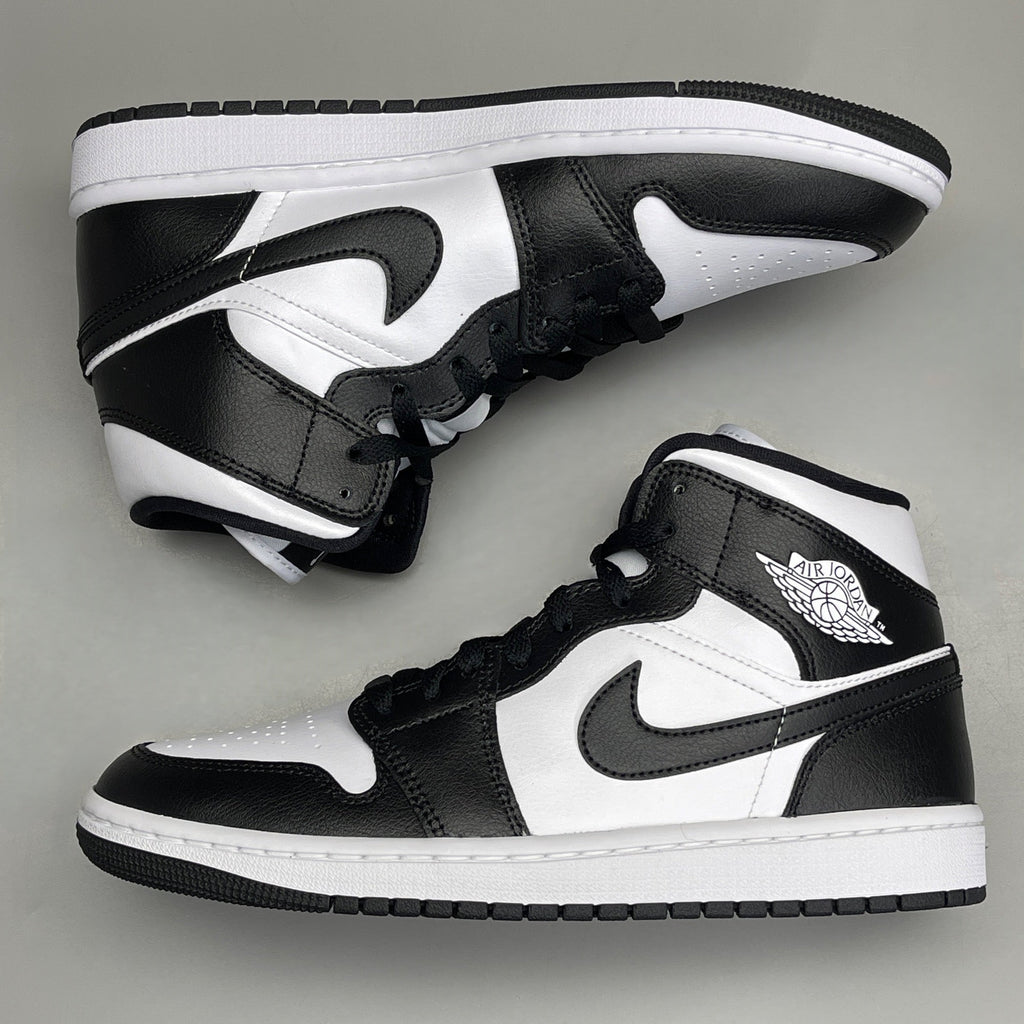 NIKE AIR JORDAN 1 Mid Panda Shoe Women's Sz 6.5 Black / White DV0991-101 (New)