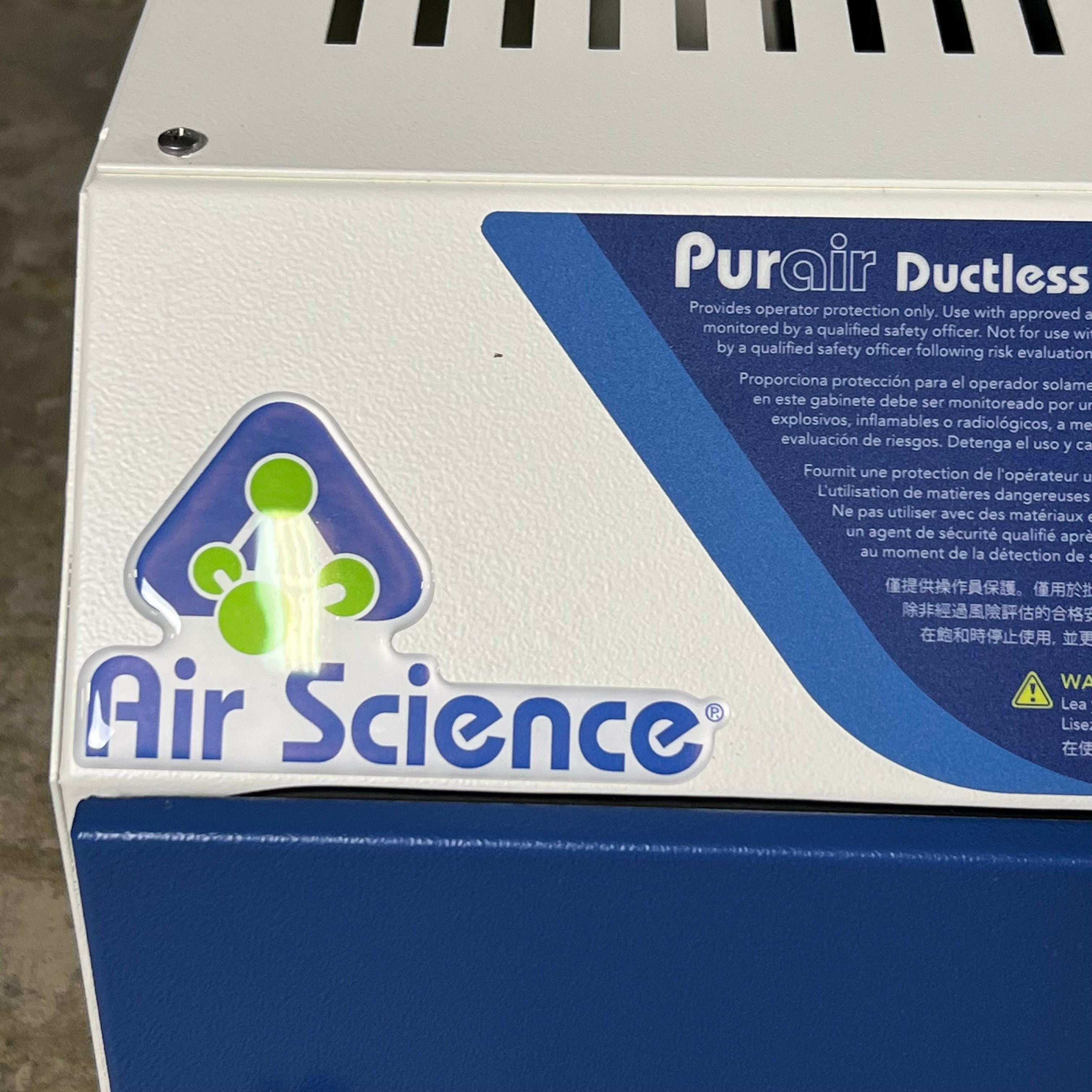 AIR SCIENCE Basic Ductless Fume Hood Sz 23.5" L X 21" W X 11" H P5-24-HEAD-A