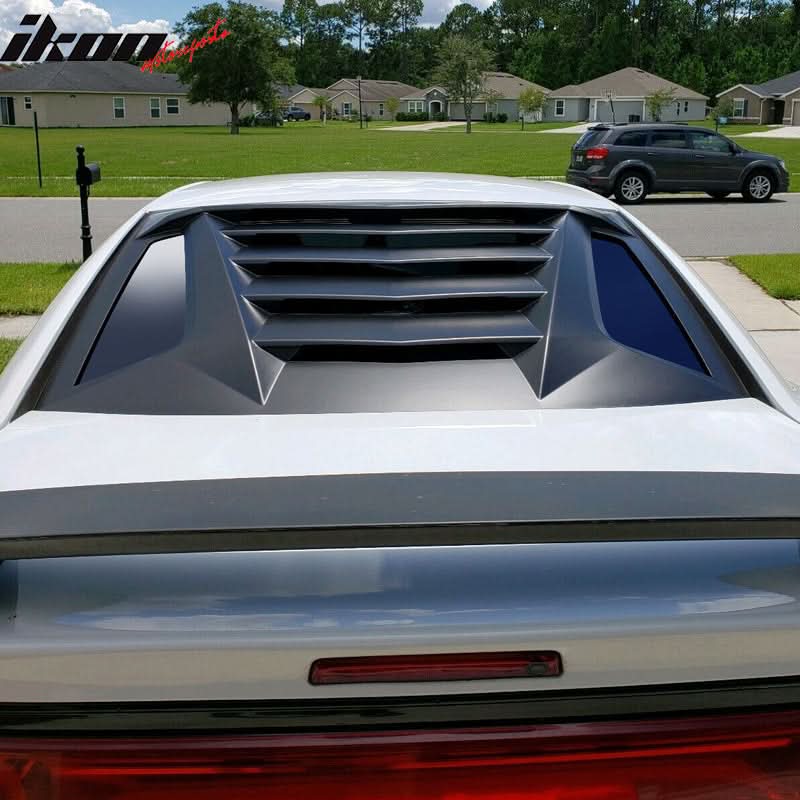 2011-2023 Dodge Charger Unpainted Rear Window Louver Side Vent ABS PP