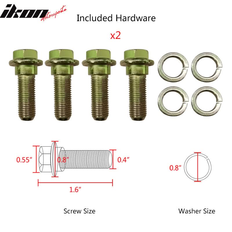 Universal O. Bezel Racing Seat Dual Slider Cam-lock Belt PU Carbon