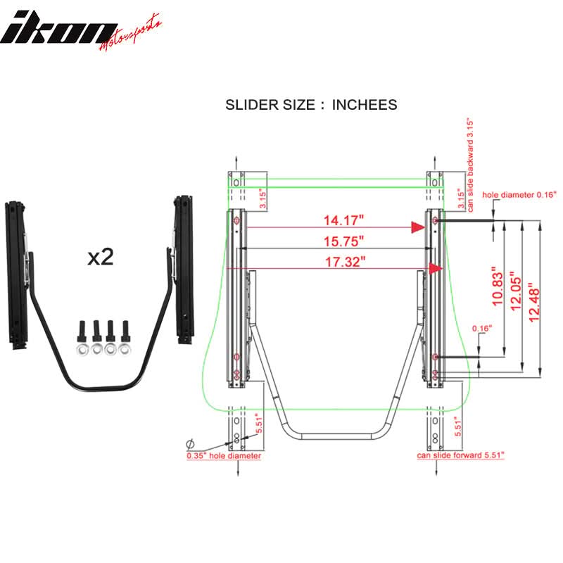 Universal White Bucket Racing Seat Dual Slider Buckle Style Belt PU