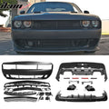 2008-2014 Dodge Challenger Front + Rear Bumper Cover + Diffuser PP
