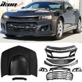 2014-2015 Chevy Camaro ZL1 Style Front Bumper Cover PP + Hood Cover