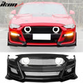 2018-2023 Ford Mustang GT500 Style Front Bumper Cover Lip LED Grille