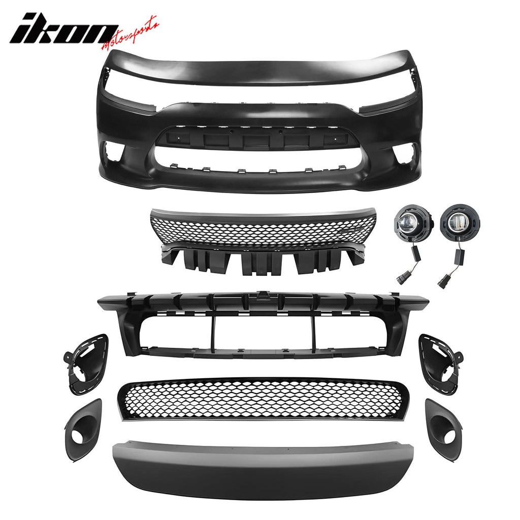 2015-2023 Dodge Charger 4DR 15 SRT Hellcat 392 Front Bumper Conversion