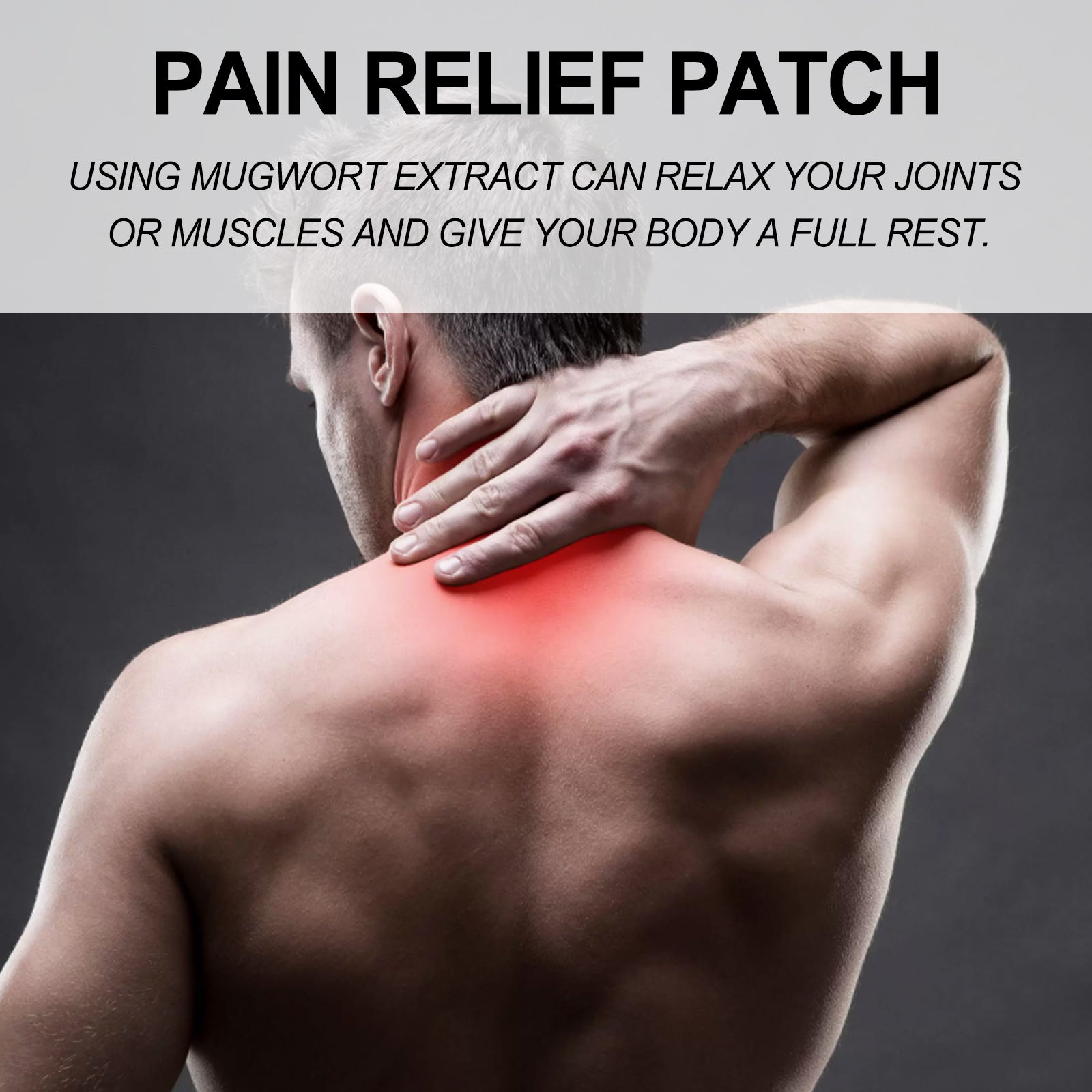 Wormwood Pain Relief Patch, Relieve Lumbar Neck Shoulder Vertebra Knee Joint Muscle Pain Discomfort Body Care Paste