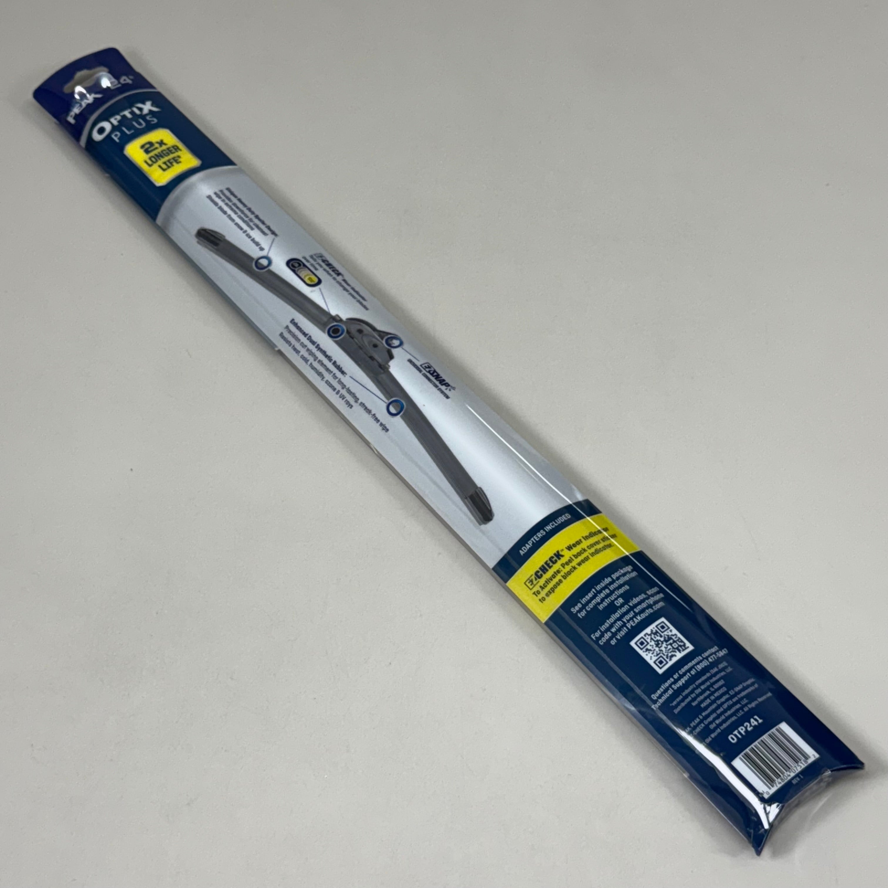 PEAK (2 Pack) Optix Plus Beam Windshield Wiper Blades 24" OTP241 2x Longer Life