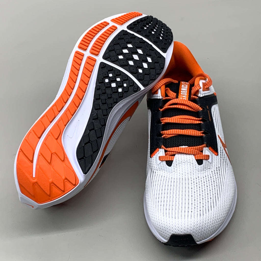 NIKE Zoom Pegasus 40 OK STATE Shoes White, Brilliant Orange & Black 12 W 10.5 M DZ5973-100